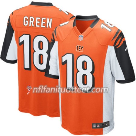 Miesten Cincinnati Bengals NFL Pelipaita A. J. Green 18 Nike Oranssi